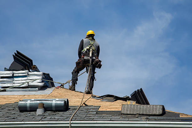 Professional Gutter Installation technician working in Pleasant Valley, WV